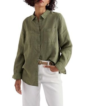 Seasalt Cornwall Hazel Branch Linen Shirt - Green