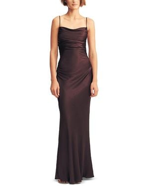 Shona Joy La Lune Lace Up Back Maxi Dress - Purple