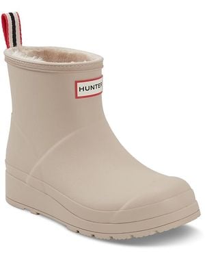 HUNTER Play Short Insulated F Rain Boots, Synthetic - Natural