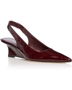 Stuart Weitzman Vinnie 50 Wedge Pumps - Red