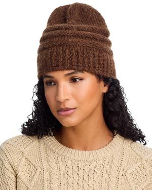 Kyi Kyi Textured Knit Beanie - Brown