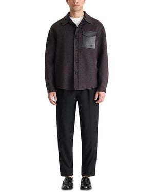 Mackage Emmanuel Wool Pocket Shirt Jacket - Black