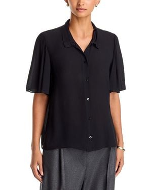 Emme Seggio Petal Sleeve Shirt - Black