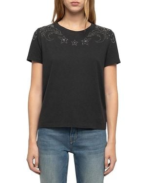 Zadig & Voltaire Embellished Crewneck Tee - Black