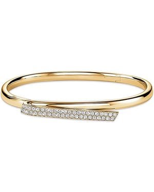 Hearts On Fire 18K Inside Out Diamond Flip Bangle Bracelet - Metallic