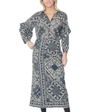 West Of Nadine Midi Dress - Gray