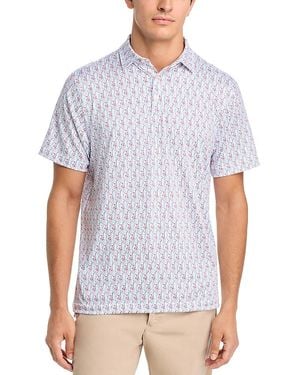 Vineyard Vines Printed Sankaty Polo Shirt - White