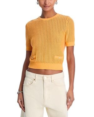 French Connection Mozart Scallop Top - Orange