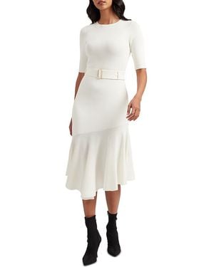 Ted Baker Samalee Knit Midi Dress - White