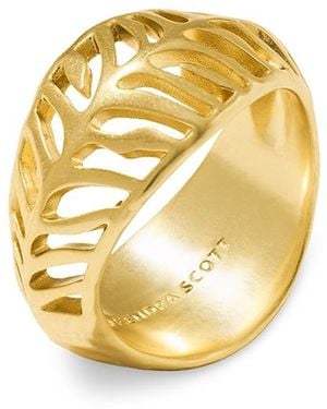 Kendra Scott Mikki Tiger Stripe Openwork Band Ring - Metallic