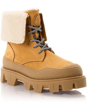 Moncler Peak Snowcap Ankle Boots - Natural