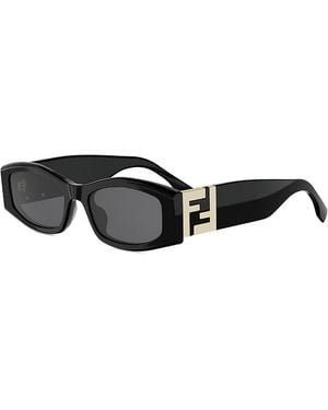 Fendi Forever Rectangular Sunglasses, 54Mm - Black