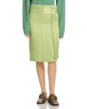Marni Textured Pencil Skirt - Green