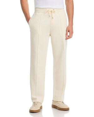 BOSS C-Levete Modern Fit Cotton Drawstring Pants - Natural