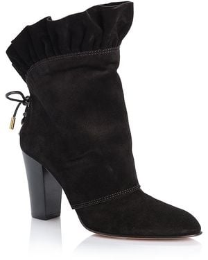Chloé Anouk Suede Ankle Boots - Black