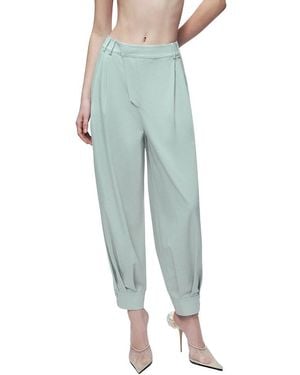 Nocturne Draped Harem Pants - Green
