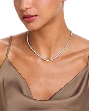 Bloomingdale's Fine Collection Luxe Collection Diamond Tennis Necklace - Metallic