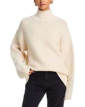 FRAME The Links Wool Turtleneck Sweater - White