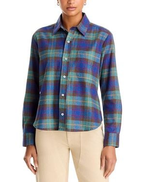 CISSA The Classic Cotton Printed Shirt - Blue