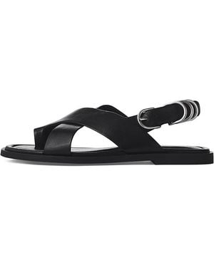 Rag & Bone Gia Toe Loop Sandals - Black