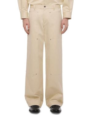 Helmut Lang Straight Fit Carpenter Chino Pants - Natural