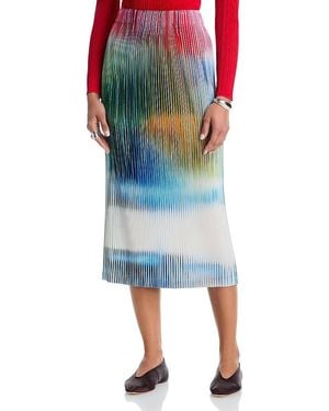Issey Miyake Pleats Please Obscure Pleats Skirt - Blue