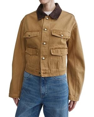 DL1961 Highluxe Cotton Blend Denim Jacket - Blue