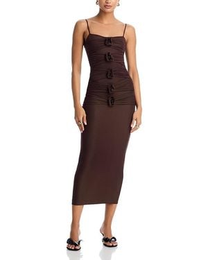 Maygel Coronel Susurro Midi Dress - Purple
