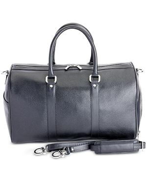 ROYCE New York Duffel Bag With Shoe Compartment - Blue