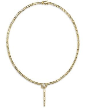 Bloomingdale's Fine Collection Diamond Serpent Lariat Necklace - Metallic