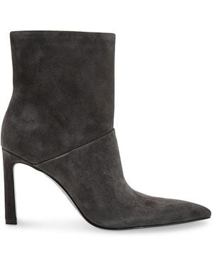 Reiss Jessica Suede Stiletto Ankle Boots - Black