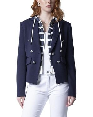 Blue Revival Kasey Nautical Hooded Blazer - Blue