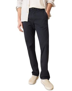 Marine Layer Saturday Slim Straight Fit Twill Chino Pants - Black