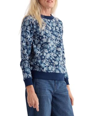 Seasalt Cornwall Bright Wave Sweatshirt - Blue