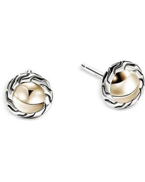 John Hardy 14K & Sterling Jh Essentials Stud Earrings - Metallic