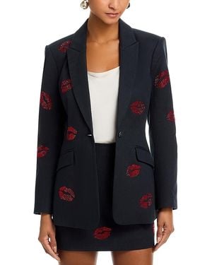 Cinq À Sept Kissing Booth Denim Blazer - Black
