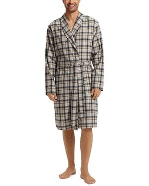 Hanro Homey Checked Robe - Multicolor