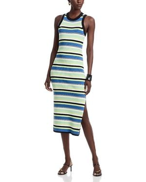 Toccin Piper Tie Waist Midi Dress - Blue