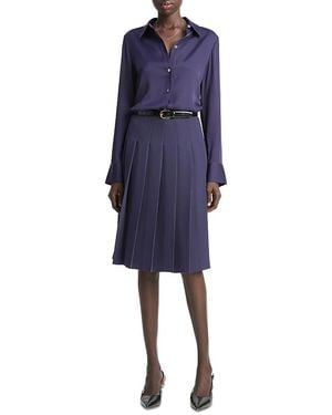 Vince Pleated Skirt - Blue