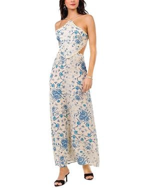 Agua Bendita Indira Bleu Halter Maxi Dress - Blue