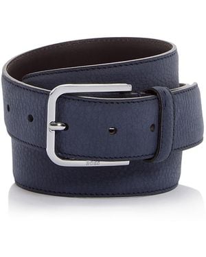 BOSS Madison Leather Belt - Blue