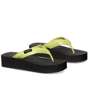 Kate Spade Sam Icon Platform Flip Flops - Green