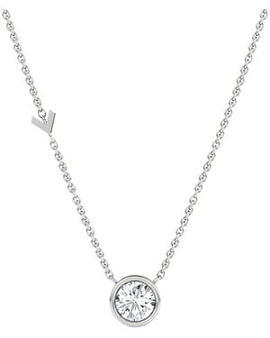 Vrai Arrow Station Necklace - Metallic