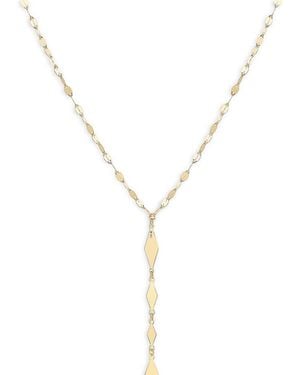 Lana Jewelry 14K Alternating Kite Link Lariat Necklace, 18 - Metallic