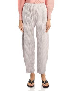 Issey Miyake Pleats Please Wavy Pleated Pants - Pink