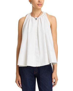 Co. Gathered Tunic Top - White