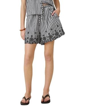Splendid Gigi Gingham Shorts - Black