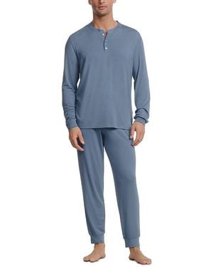 Eberjey Henry Pajama Set - Blue