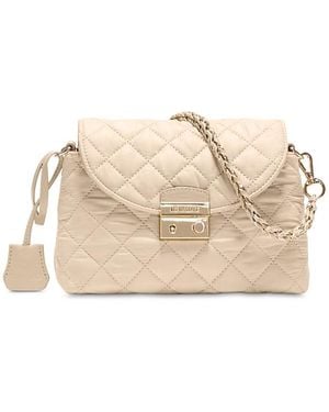 MZ Wallace Mini Crosby Lock Quilted Shoulder Bag - Natural