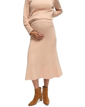 Ingrid & Isabel A Line Maternity Sweater Skirt - Natural